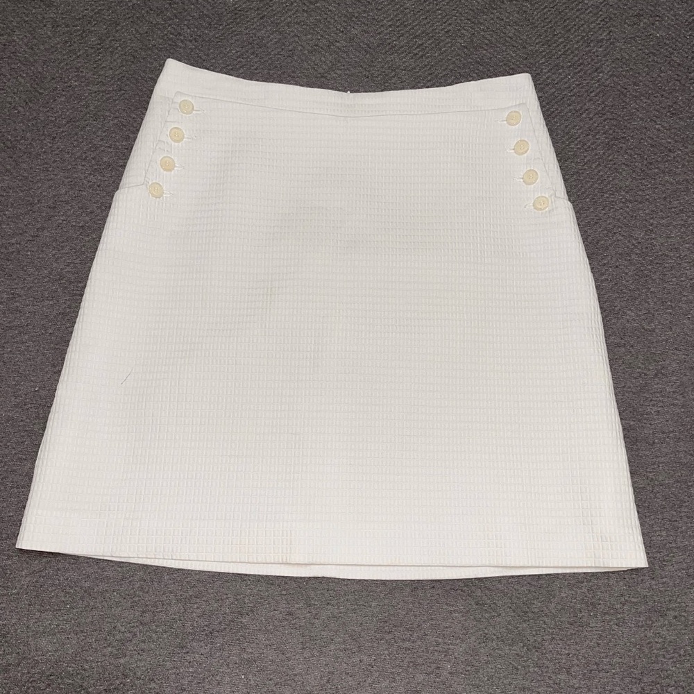 NWOT VTG Y2K COP COPINE Batteau Jupe white button detail skirt. Size 40.